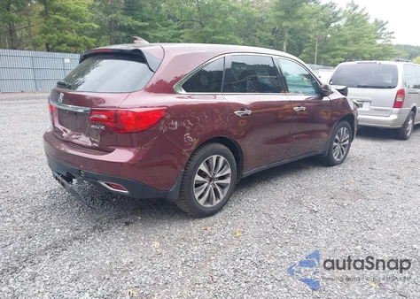 2014 Acura Mdx Technology Package z USA, uszkodzony, nr VIN 5FRYD4H49EB015562